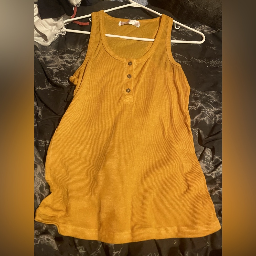 large yellow tank top